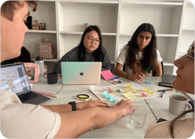 Photo of a group ideation session