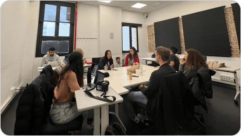 Photo of the in-person focus group session